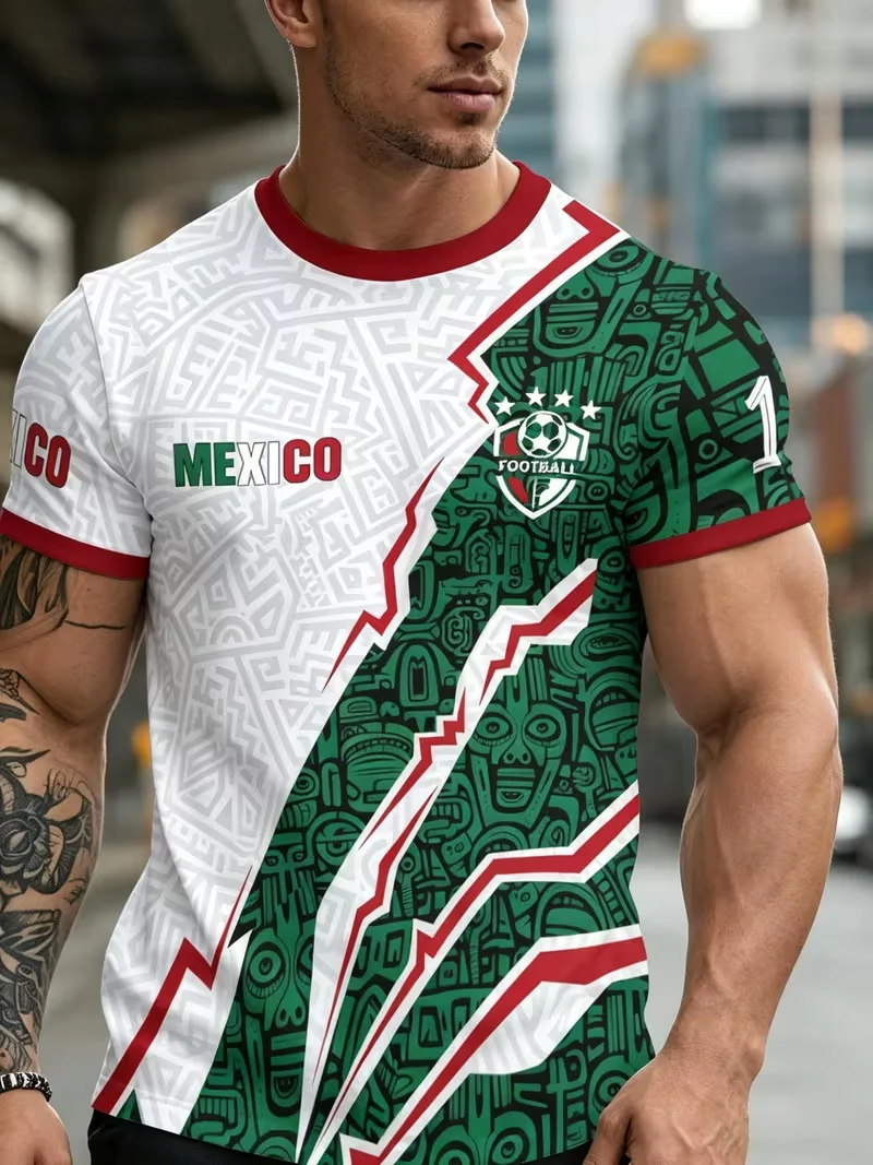 Graphic Football Jersey Lightweight Breathable Fan Sportswear Collection for Children Adults