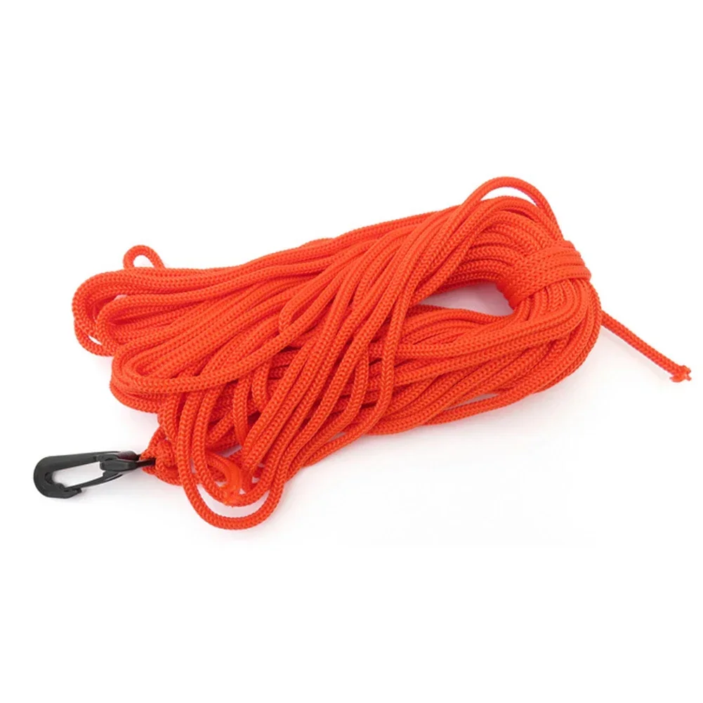 Polyester 21m Rope With Plastic Swing Hook For Diving Fishing Buoy Spear Fishing Scuba Rope For Diving Swimming Spearfishing