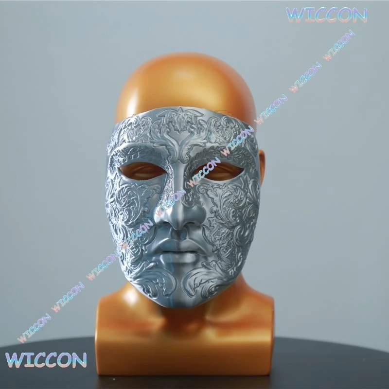 

Kingdom of Heaven King BaldwinIV Leprosy Half Face Cover Mask Medieval Movie Character Cosplay Halloween Party Role Play Costume
