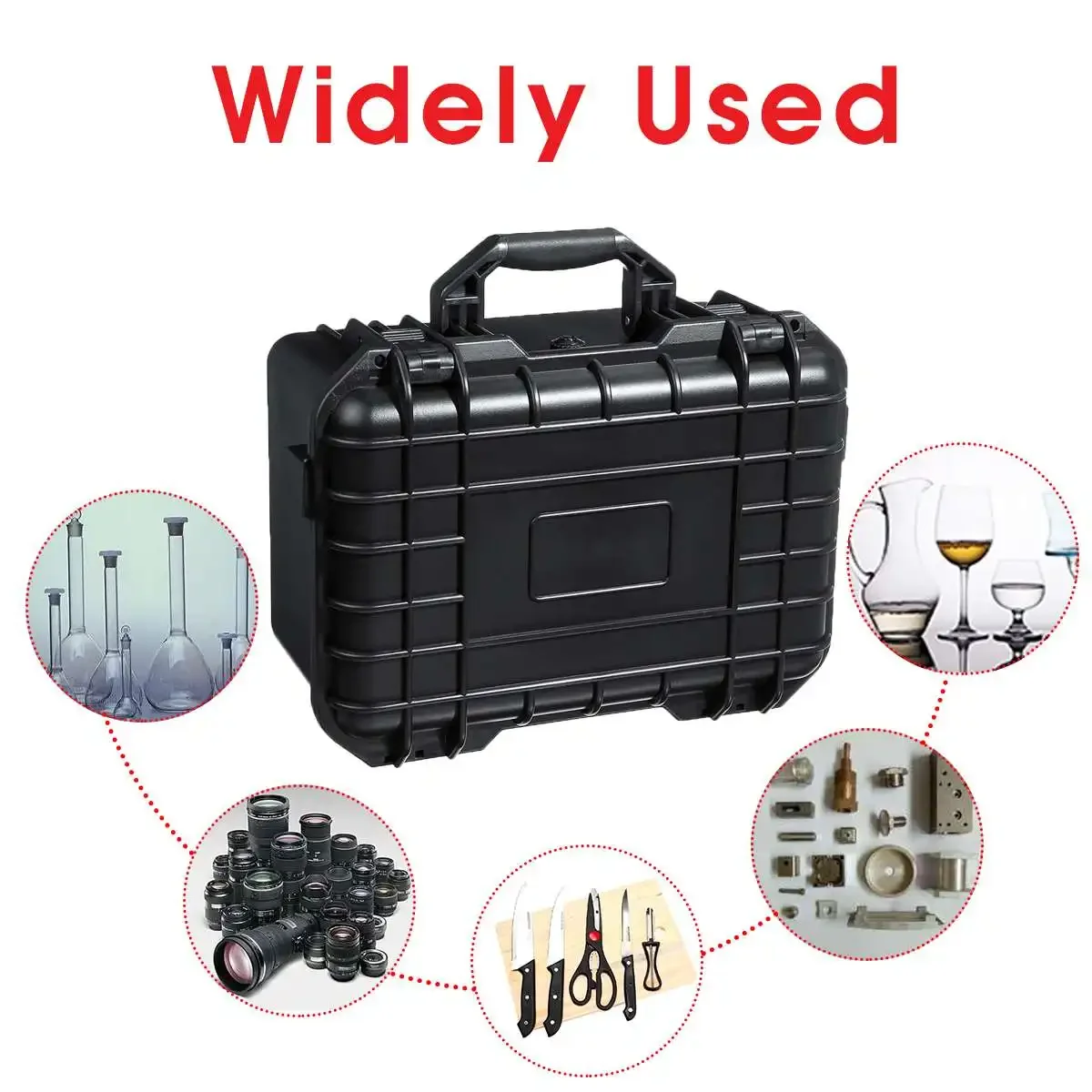 Waterproof Safety Tool Case Impact Resistant Sealed Equipment Instrument Tool Box Storage Toolbox Suitcase Tool Container w/foam