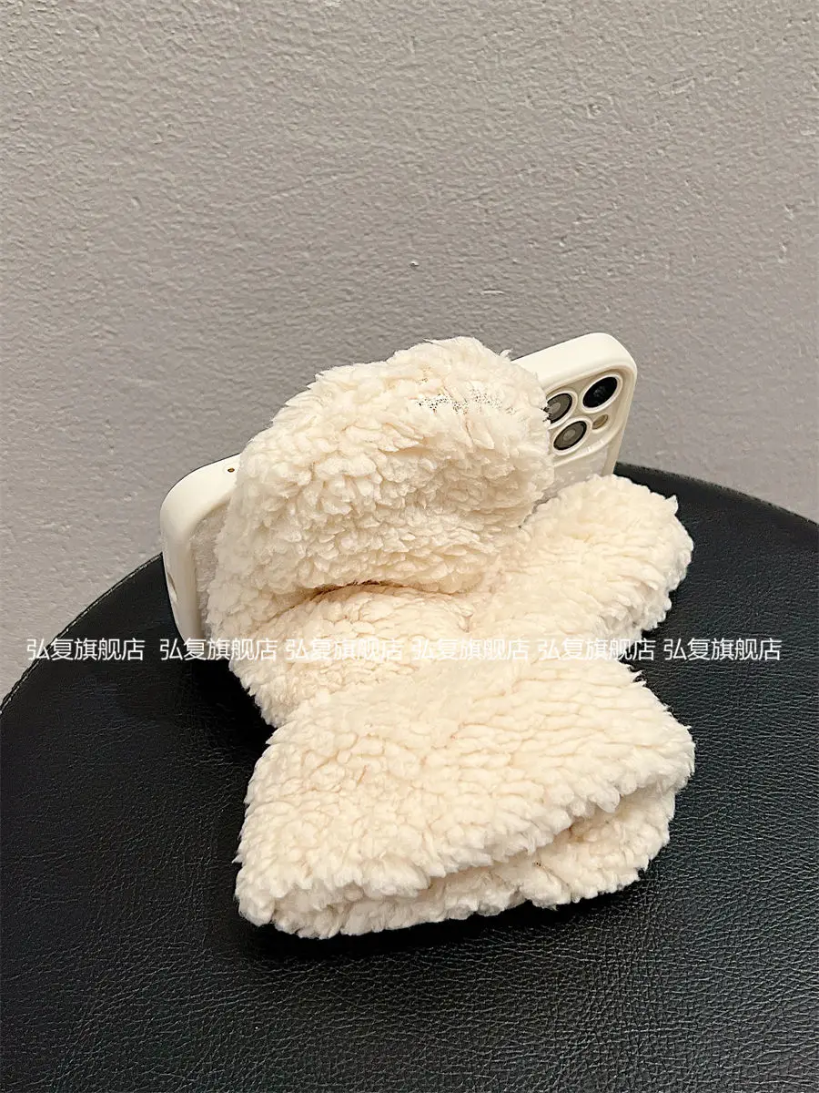 IPhone 15 Promax Plush Gloves 14 Iphone 13 Phone Case 12 Winter Antifreeze 11 Warm XS Women's XR Case image 6