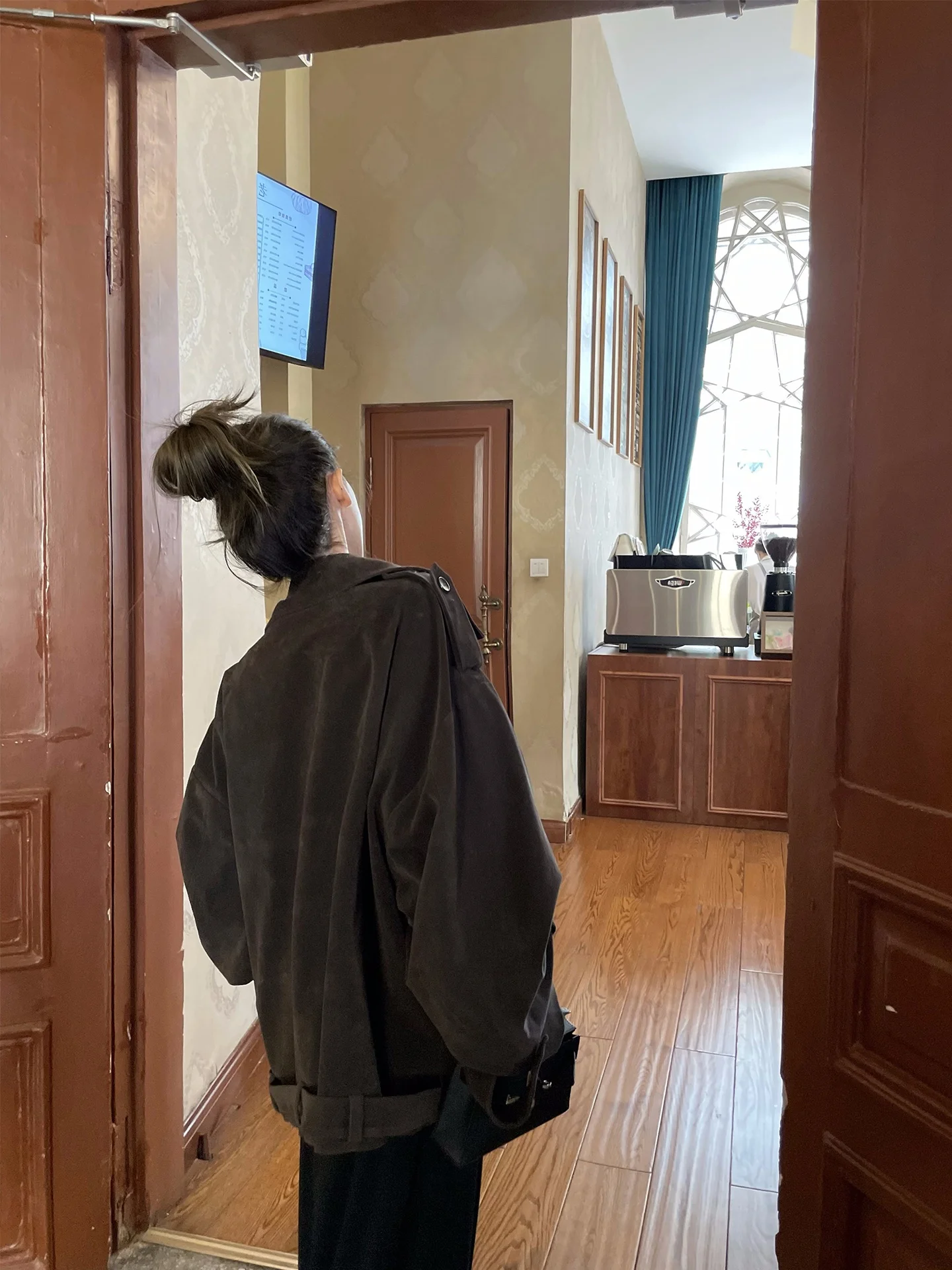 دراجة نارية نسائية من جلد الغزال Jaet ort Sle بتصميم عتيق أمريكي عتيق لخريف 2025 وصل حديثًا مقاس صغير