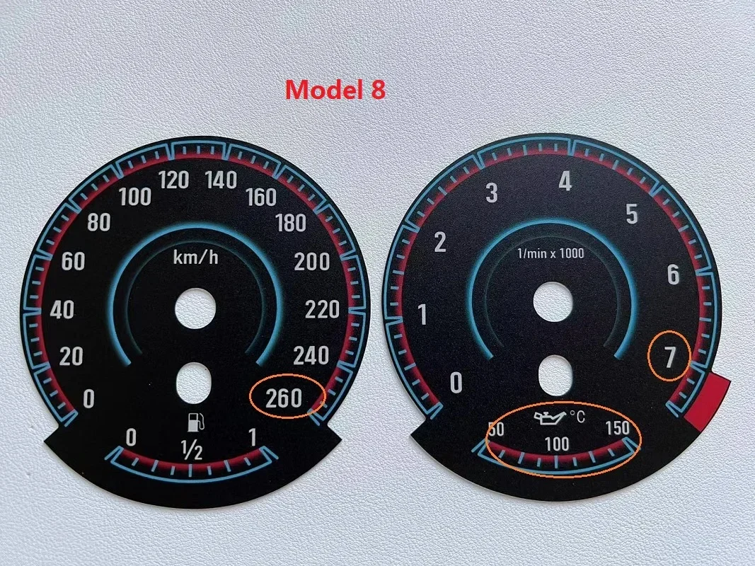 Counter Cluster Face Speedo Dial For BMW E90 E92 E93 E60 E70 E71 E84 Instrument Cluster Gauge Face Replacement