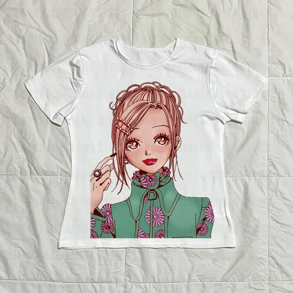 Nana Anime Crop Top Cartoon Print Sleeveless Sexy Sling Vest Women Clothing Fashion Summer Cute Korean Y2k Tanks & Camis Clothes