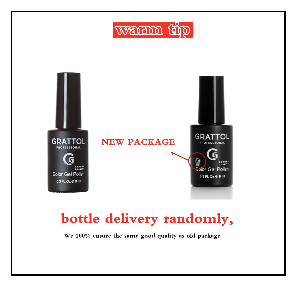 GRATTOL Professional UV LED 9ml Opal 01 Silver Glitter Soak Off Nail UV Gel ART Nail Polish Gel Varnish Semi Permanent Vernis