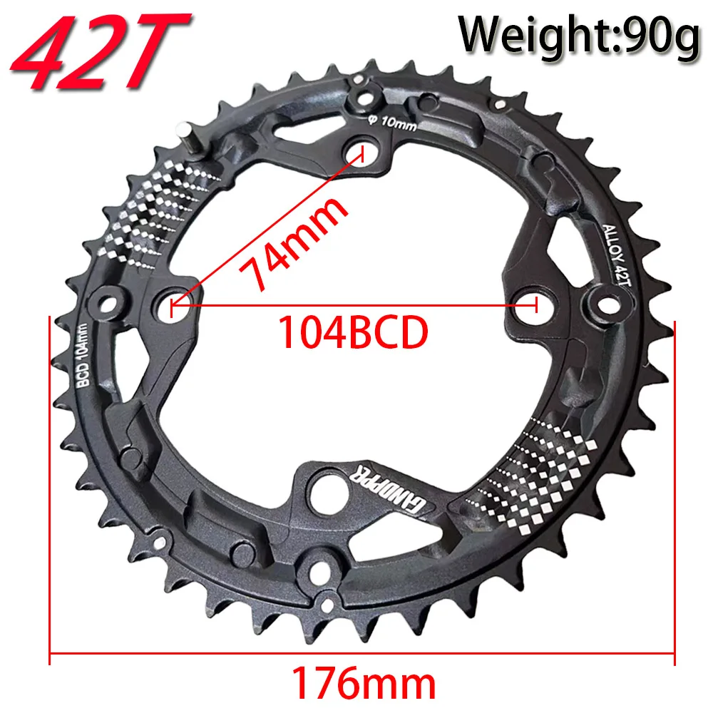 104/64BCD Triple Bike Chainring 22T 32T 42T MTB Chainring 3*10S Mountain Bike Chainwheel Star for Shimano Bicycle Crankset Parts