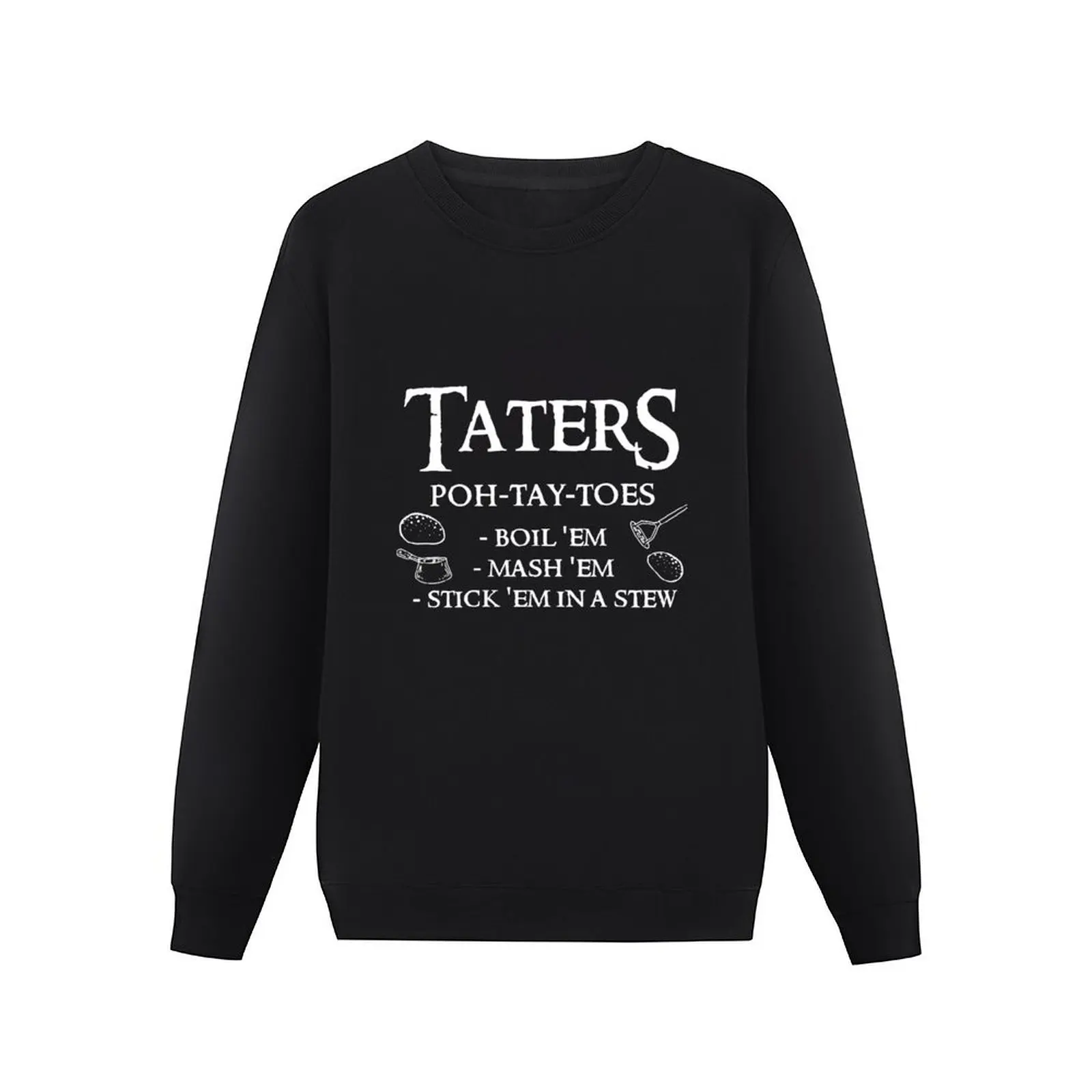 Taters Potatoes Pullover Hoodie men's clothes hooded sweatshirts