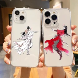 Heaven Official's Blessing TGCF Luxury Transparent Phone Case For iPhone 15 14 13 12 11 Pro Max XS X XR 7 8 Plus Cover Fundas