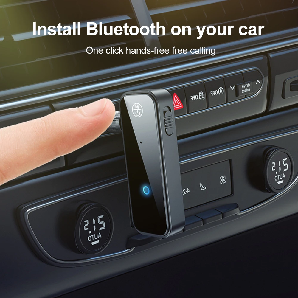 Bluetooth 5.0 Audio Reciever Transmitter RT/TX 2 In 1 Adapter for TV Earphones Car 3.5mm AUX Bluetooth Handsfree Dongle