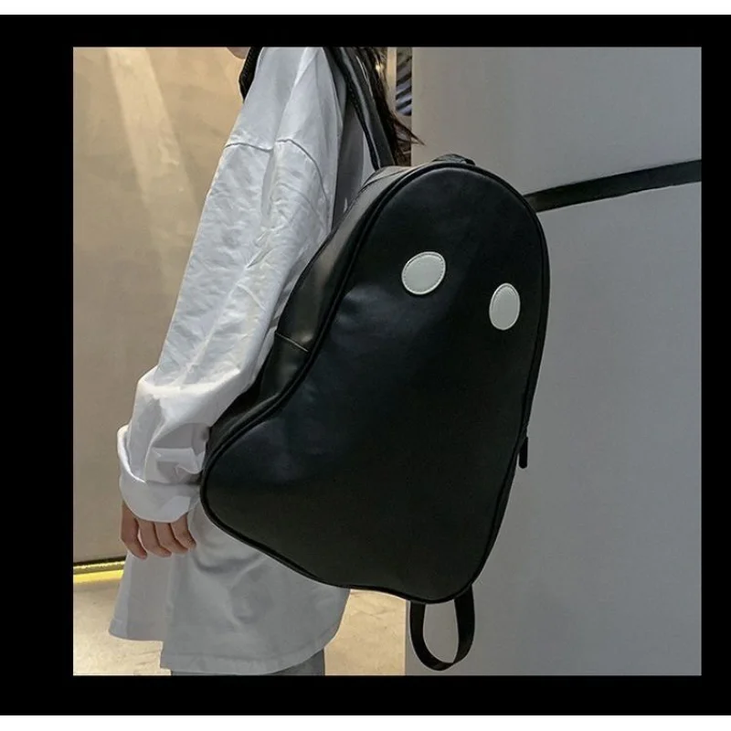 High-capacity Personality Cute Computer Backpacks Vintage Korean Travel Student Schoolbags Y2k Aesthetic Kawaii Ghost Women Bag