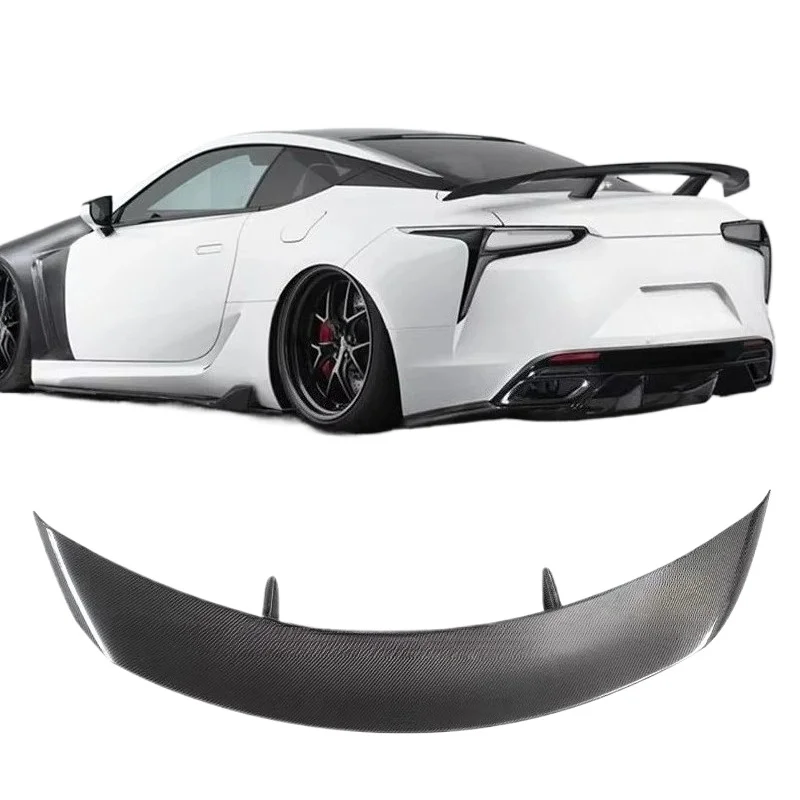 

Wholesale High Quality Carbon Fiber Rear Trunk Wing for LC500 LC500h Bodykit Tail Wing Rear Spoiler Lip Wings Ducktail