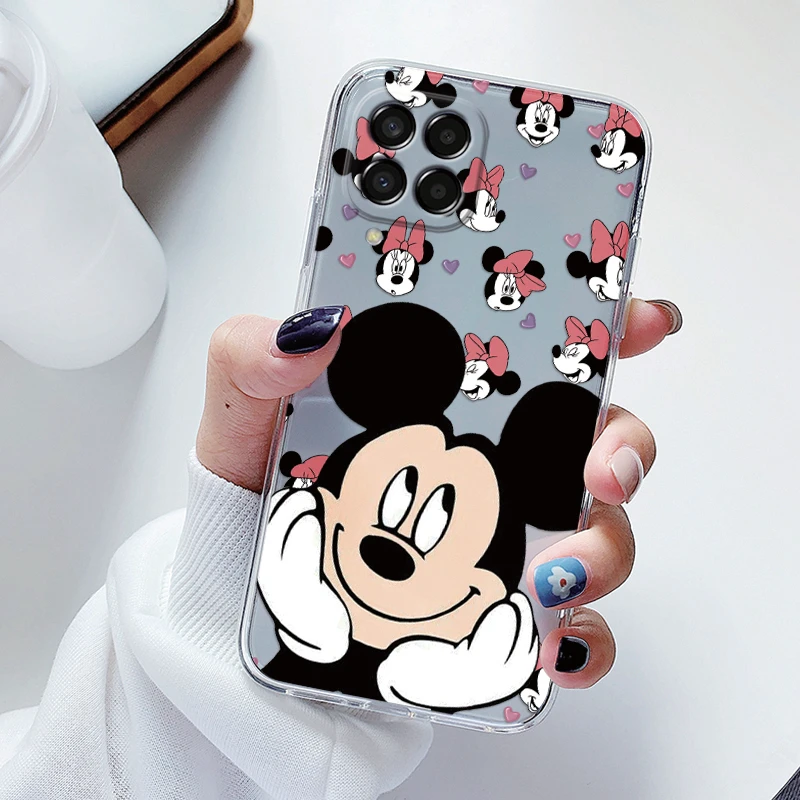 Phone Case for Samsung Galaxy M33 M53 5G Couple Mickey Minnie Donald Duck?Cover Soft Silicone Funda For Samsung M 33 Coque Cute