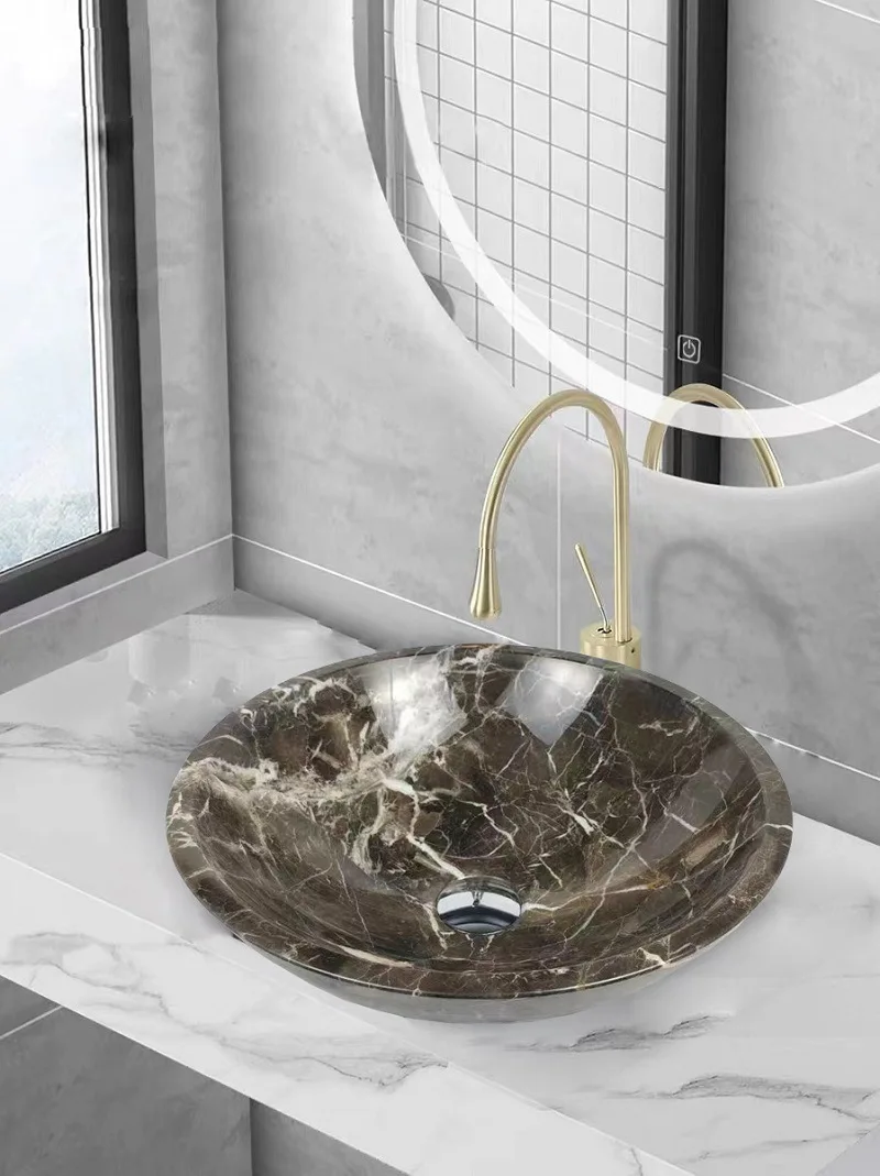 Retro podiumwastafel, hotel keramische handwastafel, kunstwastafel