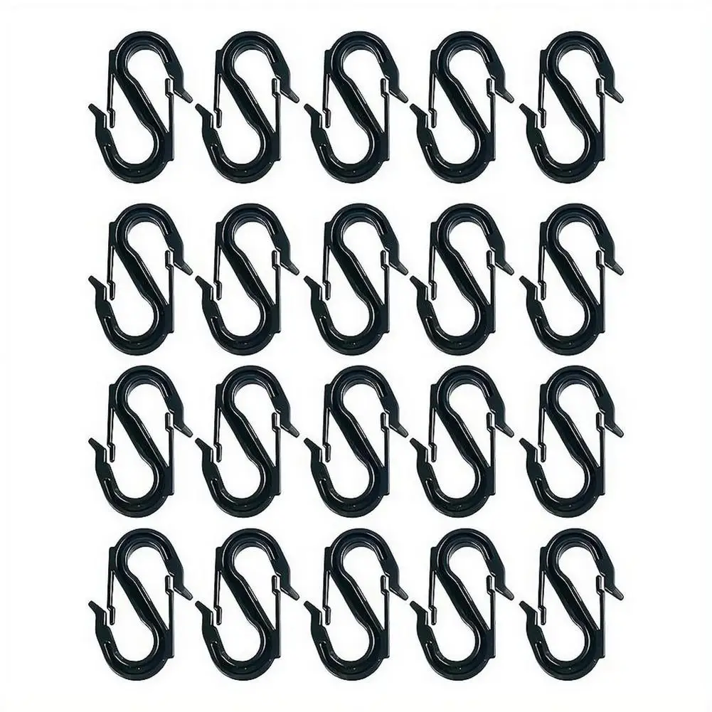 Fixed Hooks For Shade Net 20 Pcs Durable POM Engineering Plastic S-Shaped C-Shaped Clips For Outdoor Home Shading