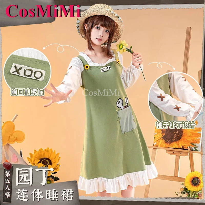 

CosMiMi Game Identity V Gardener/Emma Woods Cosplay Costumes Sweet Pajamas Dress Lovely Nightgown Carnival Role Play Clothing