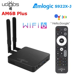 UGOOS AM6B Plus TV BOX Amlogic S922X-J Android 9.0 DDR4 4GB RAM 32GB WiFi6 1000M BT5.0 OTT 4K AM6 Plus TVBOX