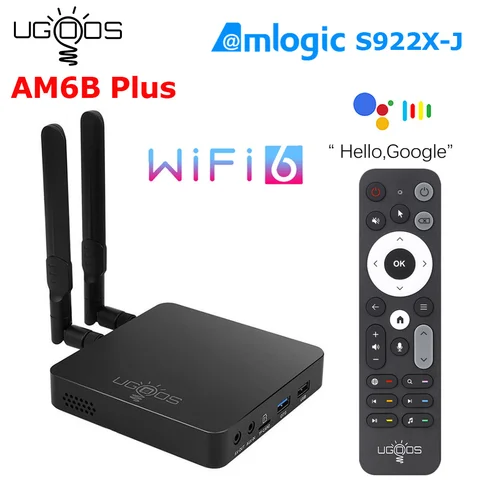 UGOOS AM6B Plus ТВ-бокс Android 9.0, 4 ГБ ОЗУ, 32 ГБ ПЗУ — фото модели