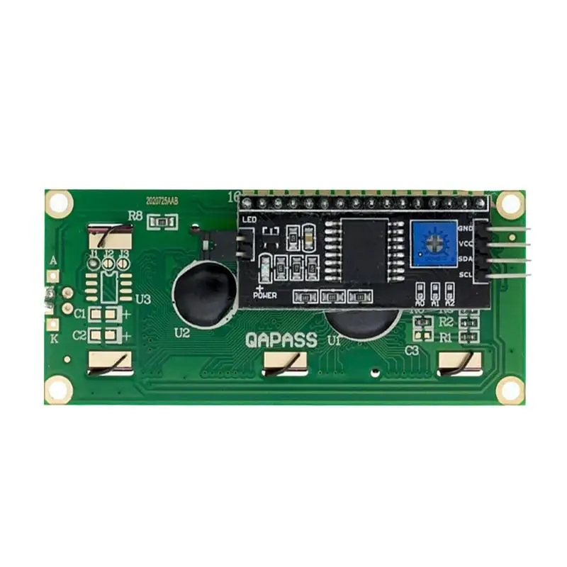 LCD1602 1602 LCD Module Blue / Yellow Green Screen 16x2 Character LCD Display PCF8574T PCF8574 IIC I2C Interface 5V for