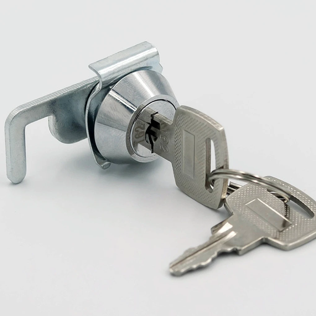 Silver Stylish Metal Cabinet Airbox Lock Rust-Resistant And Durable Mini Cam Lock With Quick Clip