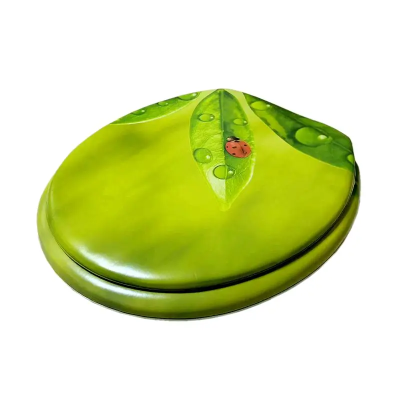 Round Soft Close Toilet Seat Comfortable Toilets Lid Cover Slow Close Toilet Seat Cover for Bathroom Standard Toilets