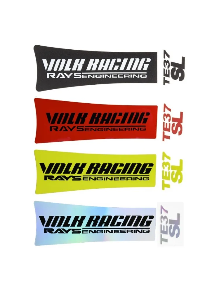 AliExpress NONE JDM RAYS TE37SL VOLK RACING Wheel Stickers Fluorescent Reflective Vinyl Decals for Auto Rim Decoration