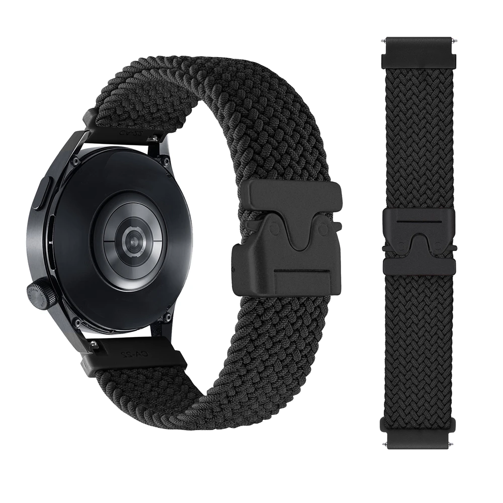 Pulseira de nylon de 20mm 22mm para huami amazfit bip 5 gtr 4 3 pro gtr 2e 47mm gts 4 3 mini ativo 2 bandas para relógio huawei gt 5 4 46mm
