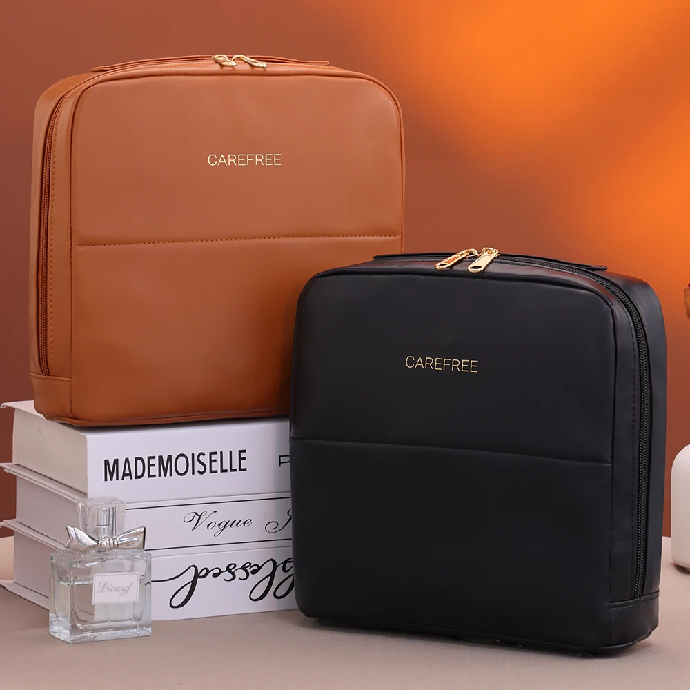 Tragbare Steh-Tasche für Reisen, Wasserdichte Toilettenartikel-Aufbewahrungstasche für Kosmetikartikel, Make-up-Organizer für Frauen – Detail 15