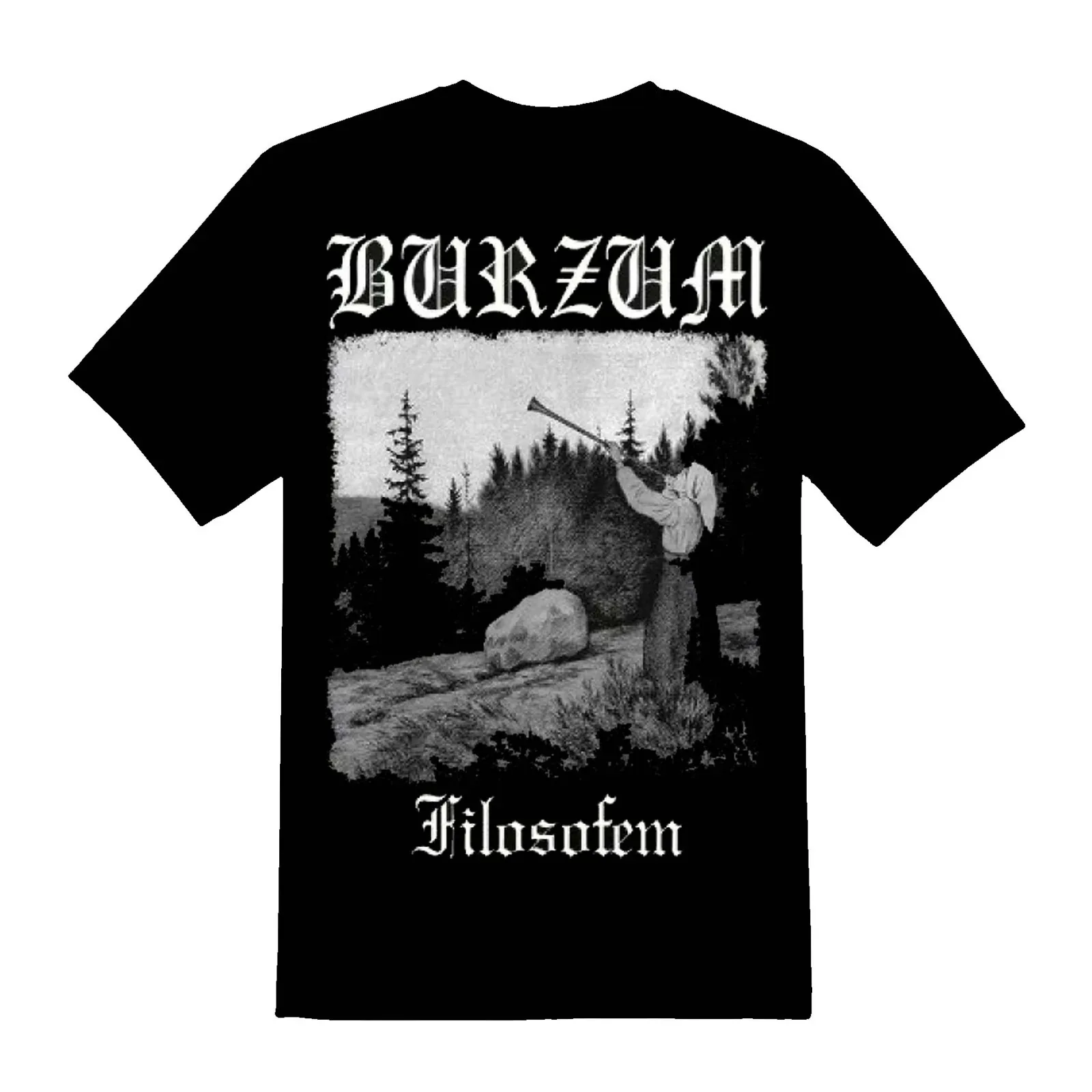 

Burzum Filosofem T-Shirt Men's and Women's Short Sleeve Cotton Tees Retro Metal Band Tops Brand T-shirt Summer Men Streetwear