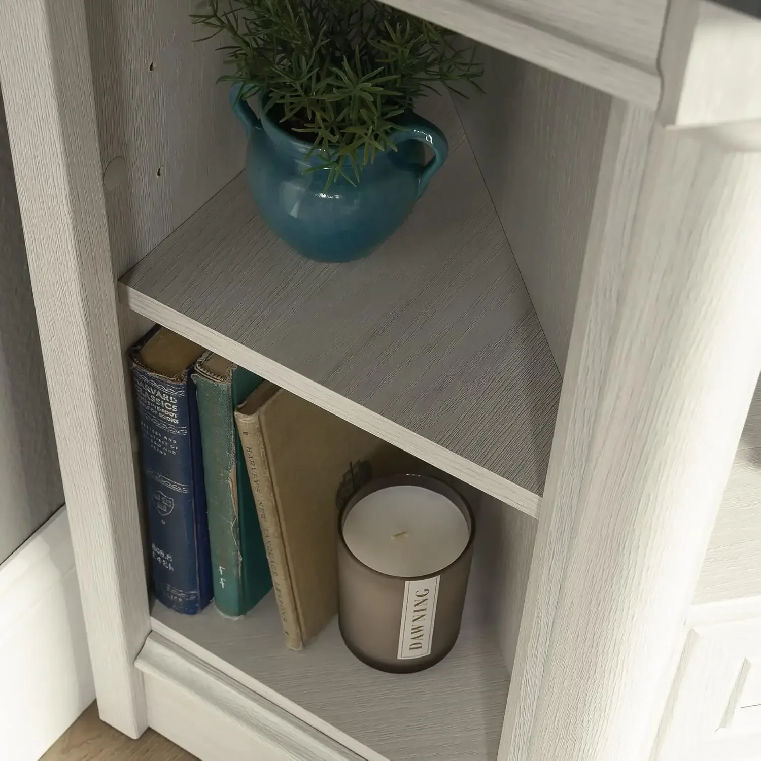 Palladia Corner TV Stand Console Entertainment Credenza