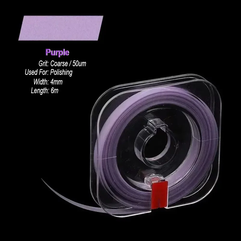 20/30/50um Dental Polishing Strips 6m*4mm Resin Grinding Sanding Strip Roll Interdental Tooth Shaping Abrasive Flim Consumable