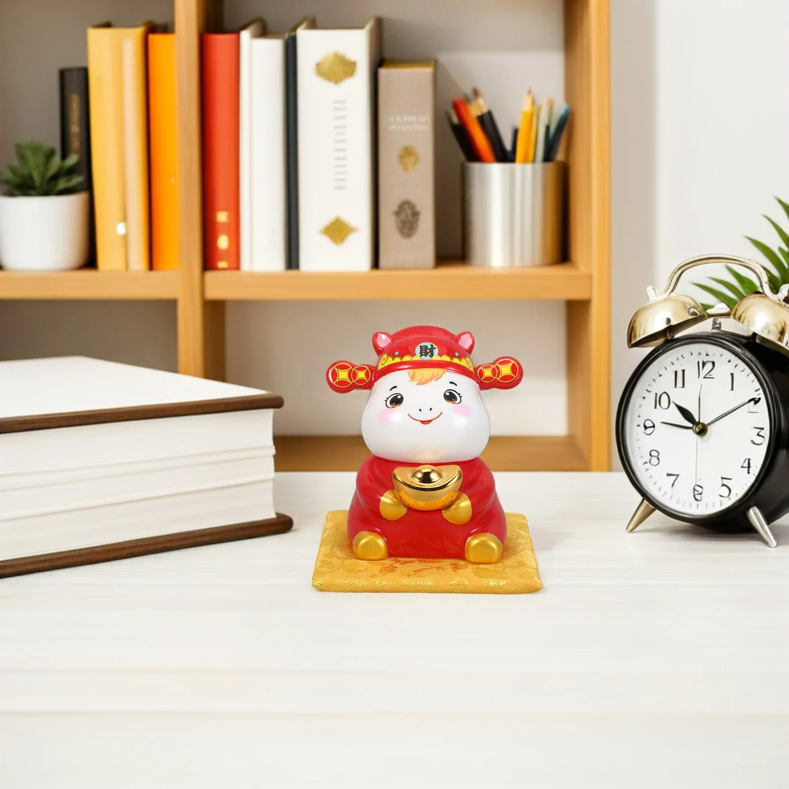 

Ceramic Money Bank Cartoon Fat Horse Deposit Box Decorative Money Saving Jar Piggy Bank for Adults New Year Gift