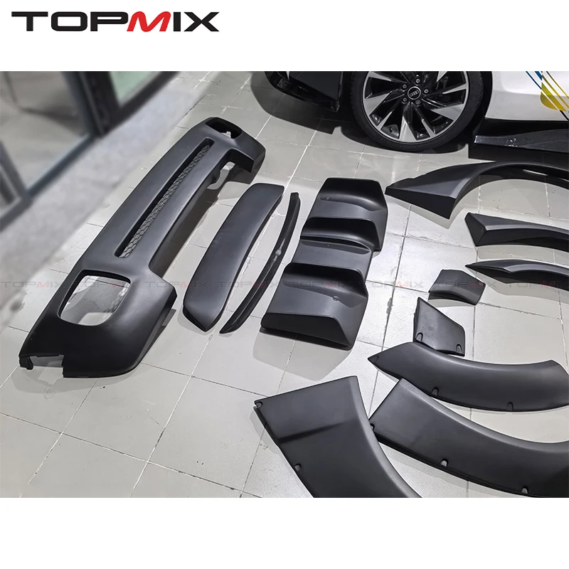 

For Mini R56 LB-Style Widebody Carbon Fiber Kit (Front Bumper Lip, Rear Diffuser, Side Skirts, Wheel Arches, Bolt-On Exterior Up