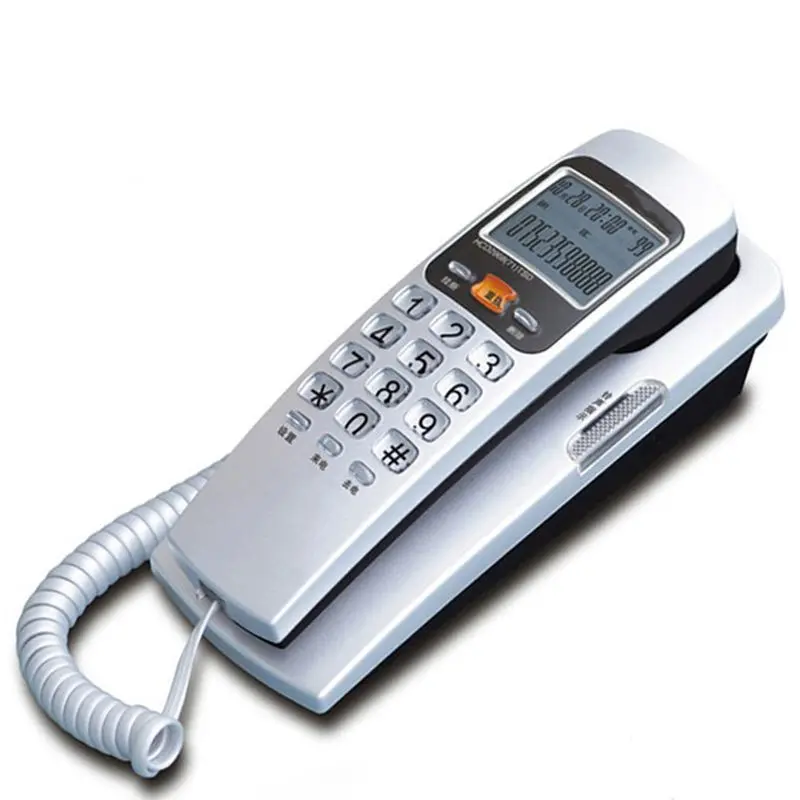 Corded Phone Landline Telephone With FSK / DTMF Caller ID,Ringtone Adjustment,Support Callback for Home Office telefono fijo