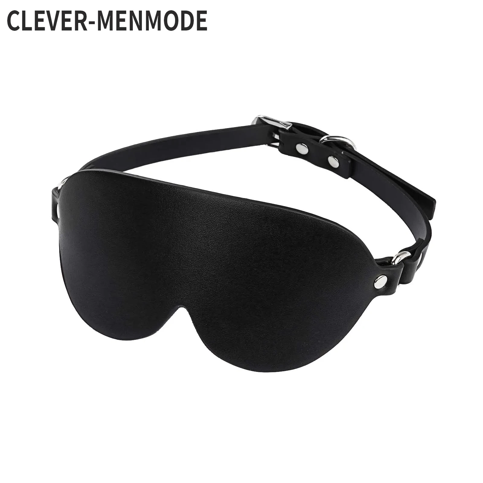 CLEVER-MENMODE Erotic Costumes PU Leather BDSM Bondage Sexy Eye Mask Blindfold Fetish Party Masquerade Eye Masks Porn Sex Adults