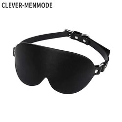 Disfraces eróticos de CLEVER-MENMODE para adultos, máscara de ojos Sexy de cuero PU, Bondage BDSM, venda para los ojos, fetiche para fiesta, máscaras de ojos para mascarada, Sexo porno