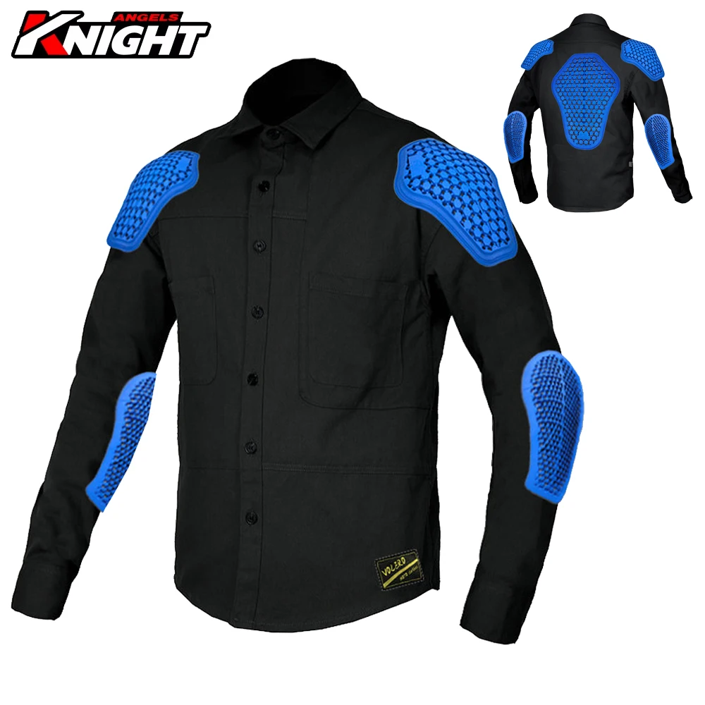 

Motorcycle Riding Jacket Casual Four Season Motorcycle Black Green Jacket Shirt Anti Fall Waterproof Motocross Racing Jacket##