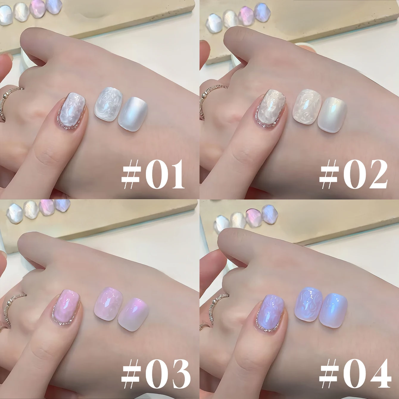 

1-8 шт. ZH Summer Dreamy Pearl Гель-лак для ногтей 2025 Новый популярный отбеливающий гель с шелковой нитью УФ-светодиод Soak Off Nail Art Товары для ногтей