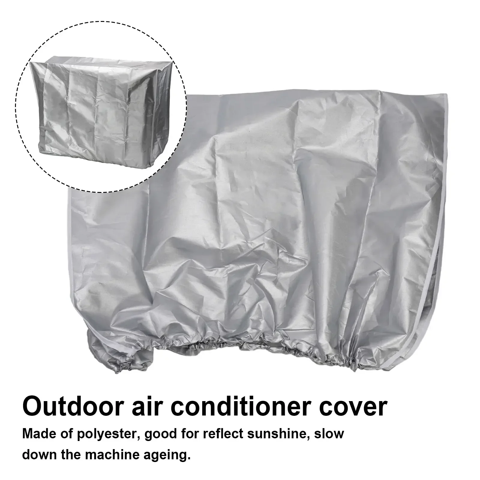 

Sunscreen Cover Dust Cover Outer Machine Cover Polyester Rainproof Sunscreen Air Conditioner Dustproof Cover Brand New