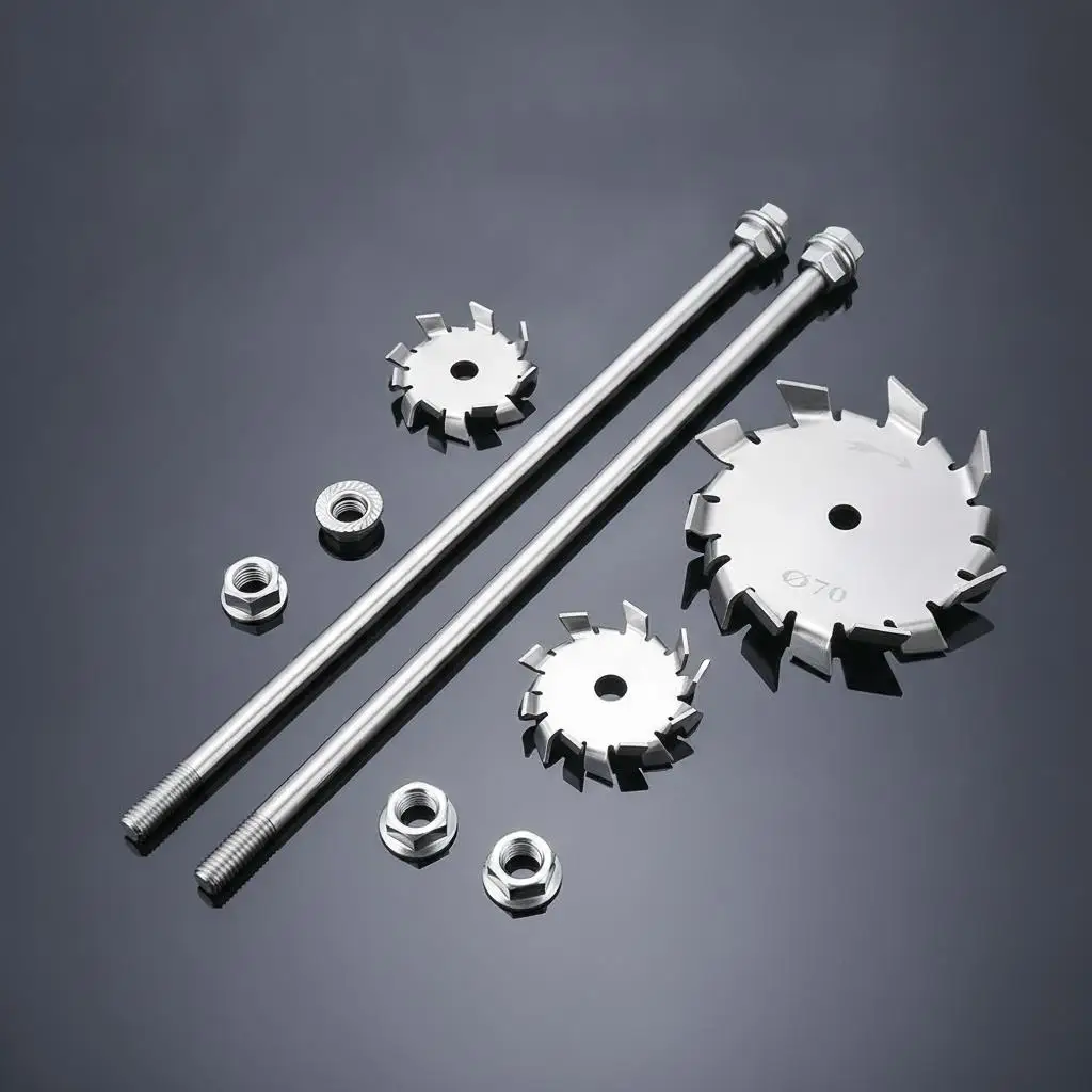 304 Stainless Steel Stirring Paddle Laboratory Dispersion Plate Paint Mixer Dispersion Paddle Rod Stirring Rod