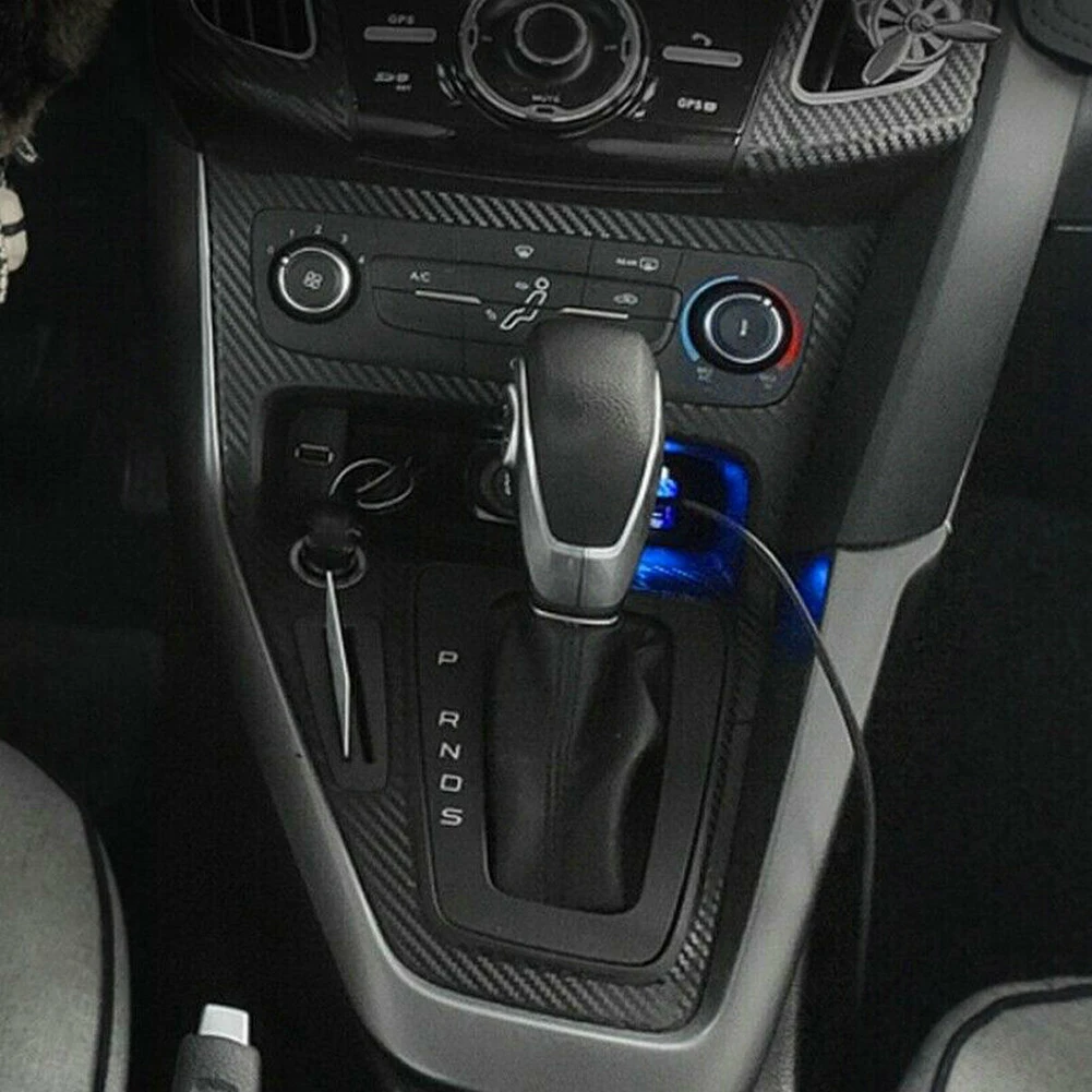 /29pcs /Carbon /Fiber Air Vent Outlet Cover Trim Stickers For Ford For Focus 2015-2018 Left Hand Drive Car Interior Decoration A - view 4