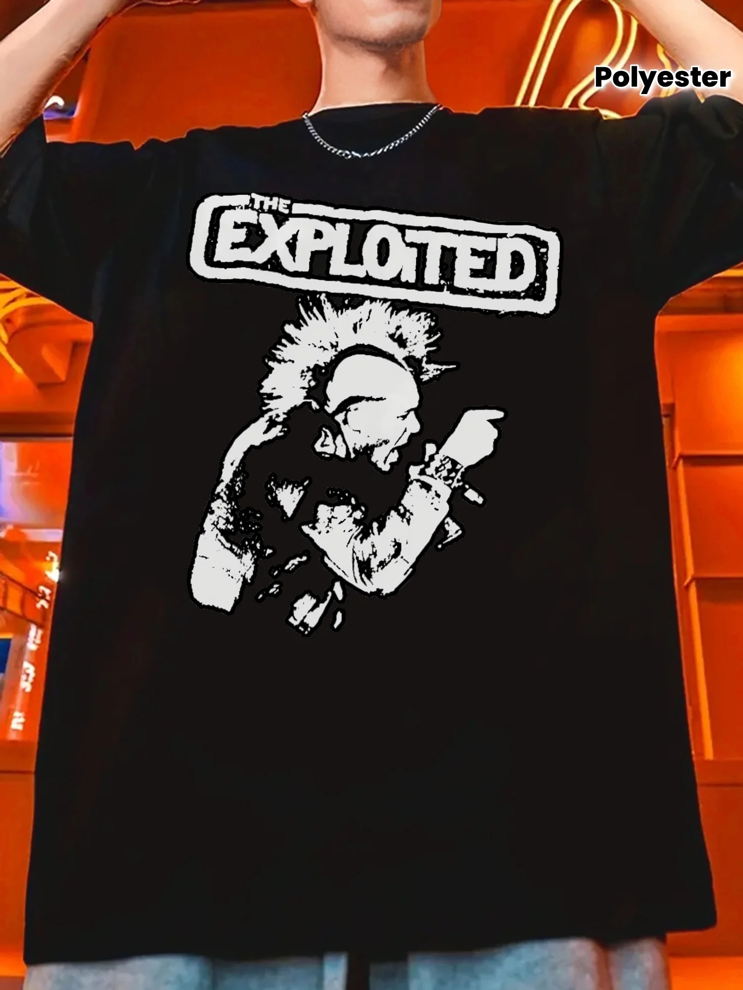 

Men s Punk Rock TShirt Men s Lightweight Polyester Summer Casual Graphic TShirt Edgy THE EXPLOITED Punk Rock Design