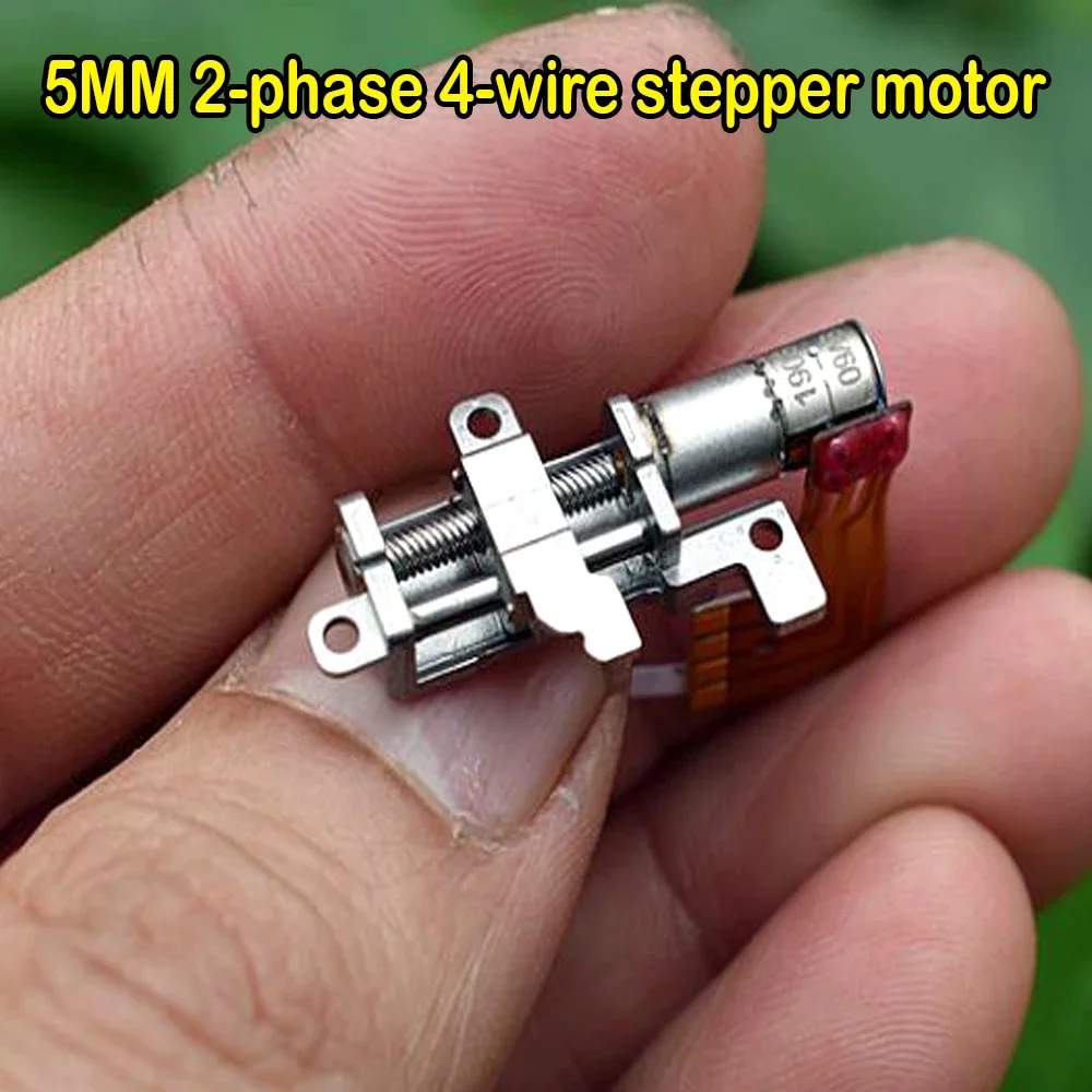 Precision Miniature 5MM 2-phase 4-wire Planetary Reducer Stepper Motor All Metal Gear Metal Sliding Ball Bearing Screw Rod