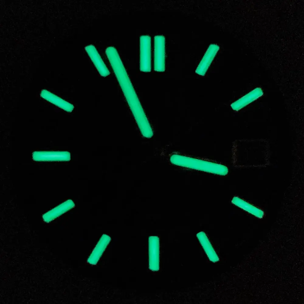 Verde luminoso Nautilus Dial para relógio, acessórios, ferramenta de reparo, adequado para NH35, S, 30,5 milímetros