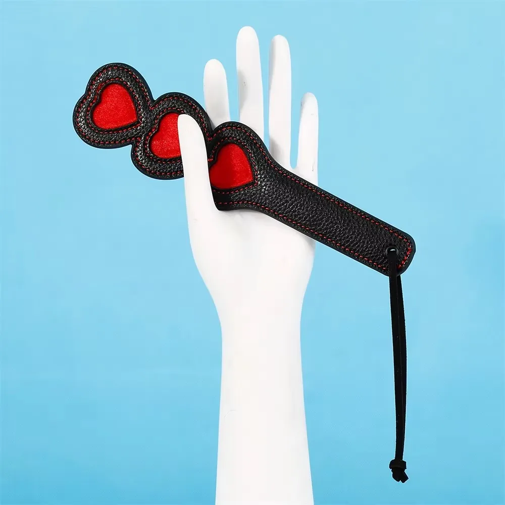 24 سنتيمتر القلب Slapper مجداف بو الجلود الحصان السياط لركوب الفروسية مضرب الفروسية #1