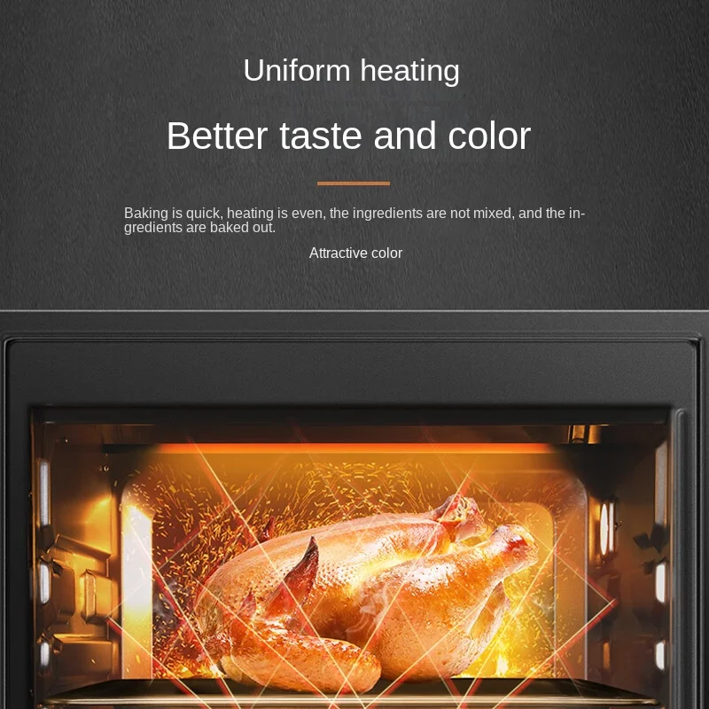 Midea Household Multifunctional Electric Oven 35 Liter Oven with Independent Temperature Control for Upper and Lower Tubes