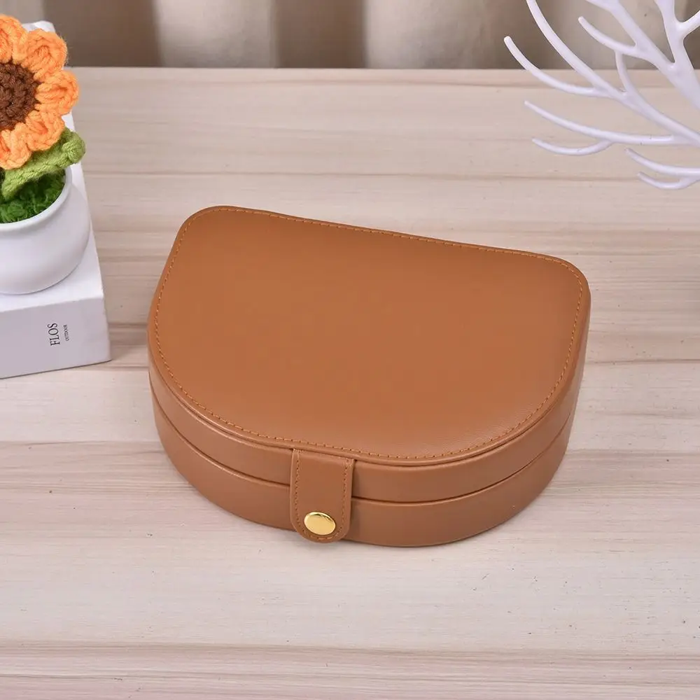 

Simple PU Leather Jewelry Packing Bag Bracelet Large Capacity Jewelry Display Box Organizer Rings Necklace Jewelry Holder Gift