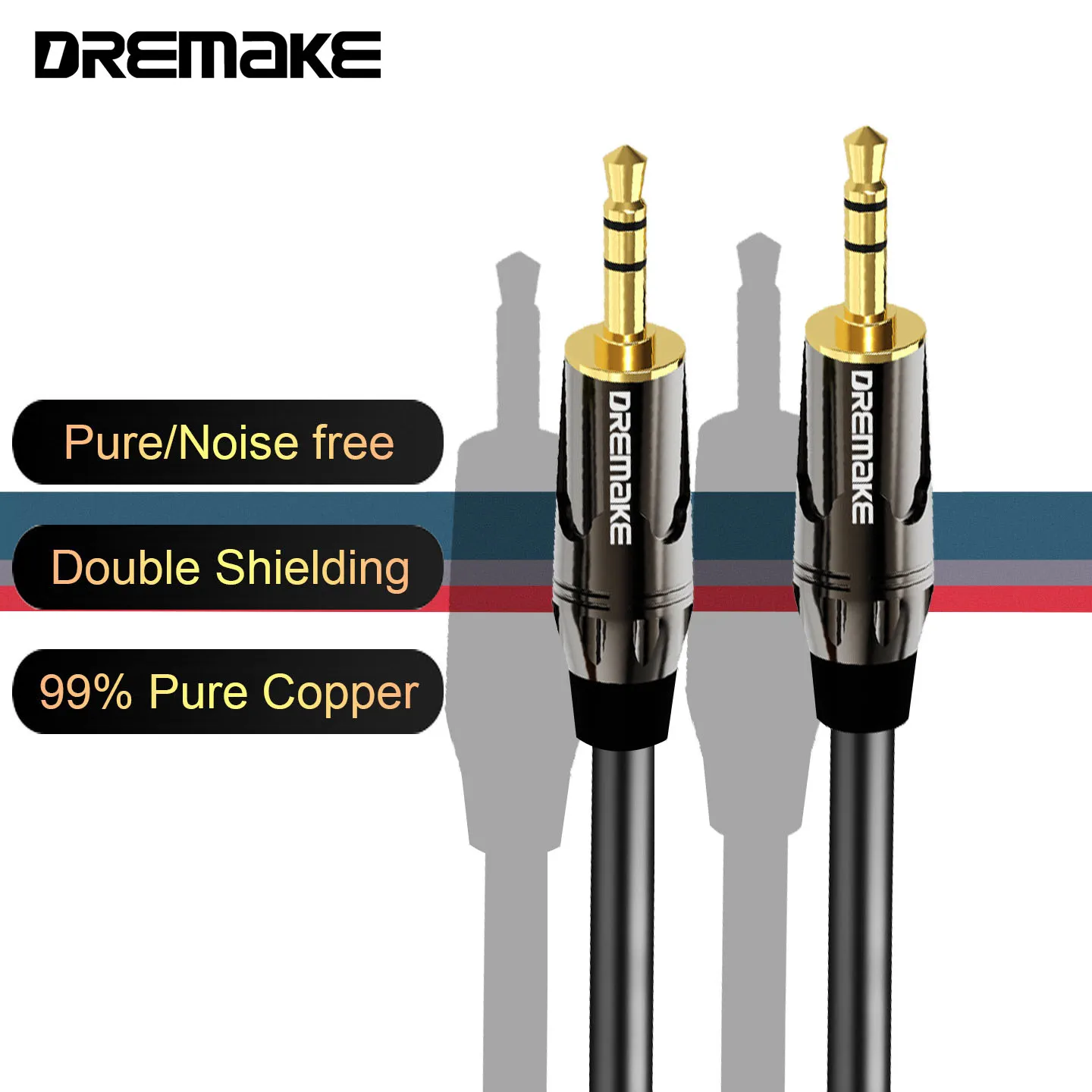 

3.5mm Audio Cable Stereo Aux 3.5mm Male To Male TRS Cable for Subwoofer Headphones Car Home Stereo Speaker IPhone IPad IPod