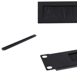 1U 19Inch RACK MOUNT Blanking Plate Rack Mounting Blank Network Brush Panel Server Cabinet Cable Management