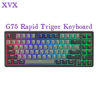 XVX Rapid Trigger Gaming Keyboard G75 Dedicated Magnetic Switch 75% Wired Mechanical Keyboard