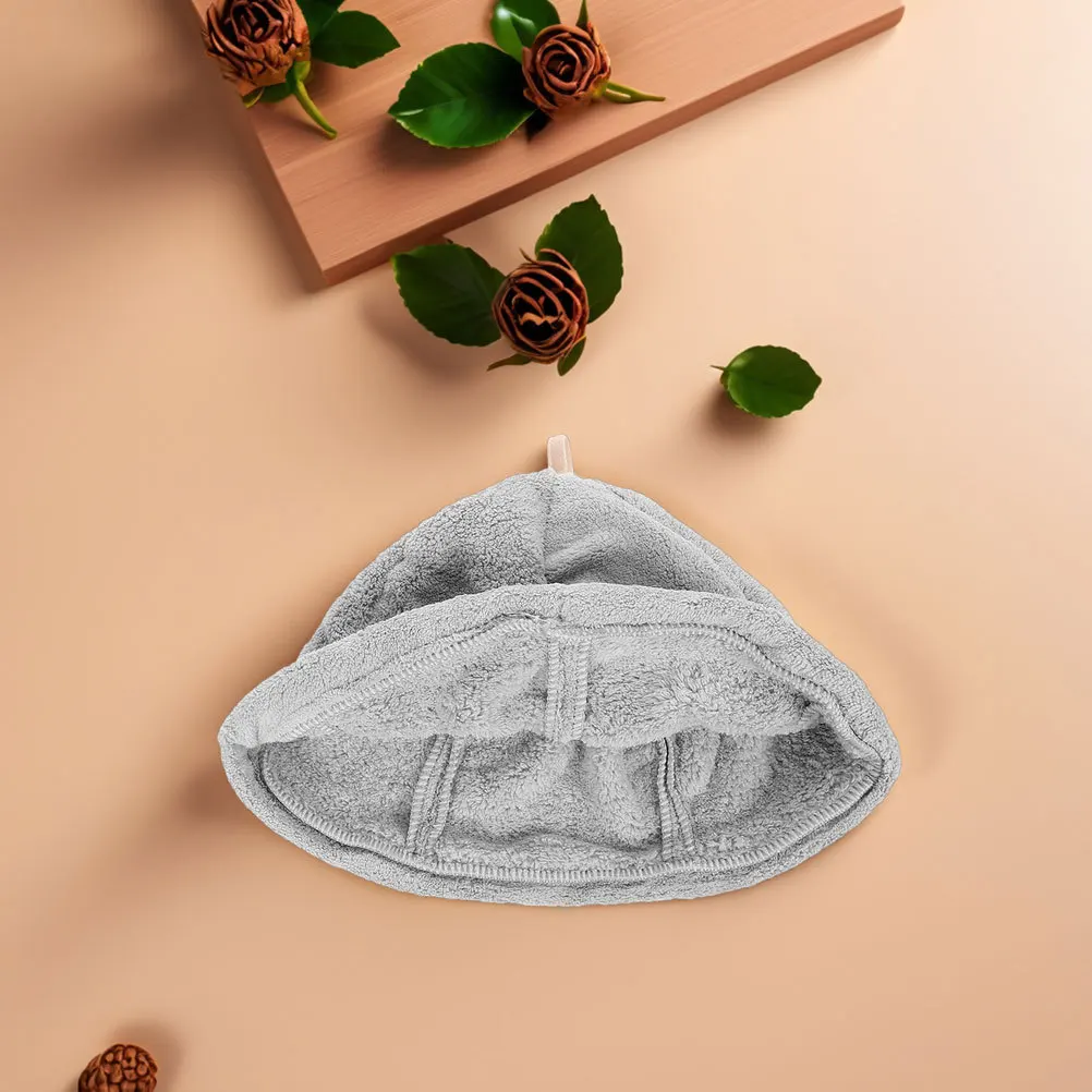 2 قطعة عمامة الشعر ماصة سريعة الجافة حمام قبعة قبعة ساونا للنساء قابلة لإعادة الاستخدام لينة دش التفاف التجفيف السريع منشفة الشعر #3